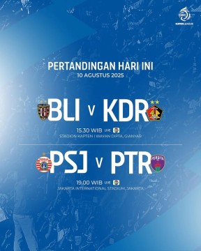 Jadwal hari ini. (Instagram @liga1match)